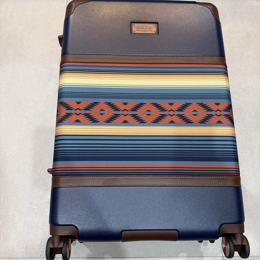 NWT PENDLETON 28" SERAPE HARDSIDE SPINNER LUGGAGE DRESS BLUES TRAVEL VACATION